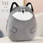 عروسک طرح هاسکی بالشتی مدل دست گرم کن کد JIMI110 ارتفاع 45 سانتی‌متر - Image 2