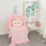عروسک طرح گربه لینا مدل JM110 ارتفاع 45 سانتی‌متر به همراه پتو - Image 2
