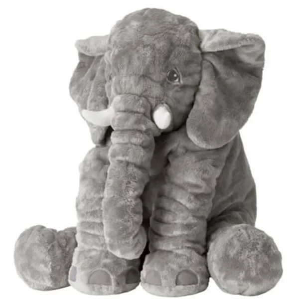 112137630.webp عروسک طرح فیل بالشتی مدل mommy elephant ارتفاع 60 سانتی متر - Image 1