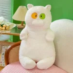 عروسک طرح گربه مدل چشم رنگی کد 110 ارتفاع 40 سانتی‌متر - Image 2