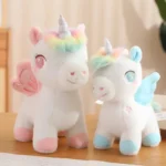 عروسک طرح اسب تکشاخ مدل بال پروانه ای کد JIMI110 ارتفاع 35 سانتی‌متر - Image 3