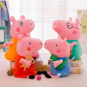 عروسک مدل پپاپیگ طرح peppa Family ارتفاع 50 سانتی متر بسته 4 عددی
