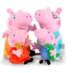 عروسک طرح پپاپیگ مدل Peppa Family ارتفاع 30 سانتی متر بسته 4 عددی - Image 2