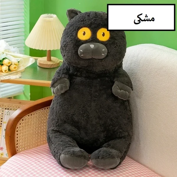 عروسک طرح گربه مدل چشم رنگی کد JIMI110 ارتفاع 45 سانتی‌متر - Image 2