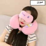 بالش دورگردنی طرح اسموتی مدل حیوانات کد JIMI110 به همراه چشم بند خواب - Image 4
