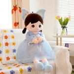 عروسک طرح دختر مدل تل پروانه ای کد JIMI110 ارتفاع 52 سانتی‌متر - Image 2