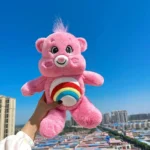 عروسک طرح خرس مهربان مدل رنگین کمان کد JI110 ارتفاع 35 سانتی‌متر - Image 3