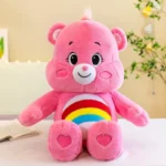 عروسک طرح خرس مهربان مدل رنگین کمان کد JI110 ارتفاع 35 سانتی‌متر