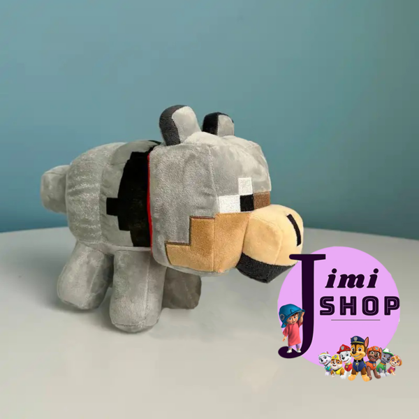 عروسک طرح گرگ ماینکرافت مدل JI110 طول 28 سانتی‌متر - Image 2
