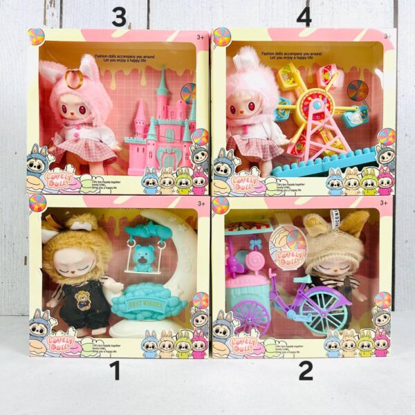 عروسک لبوبو همراه وسایل - Image 5