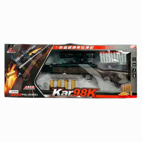 اسباب بازی تفنگ پوکه پران تیرابری مدل Kar98K - Image 1