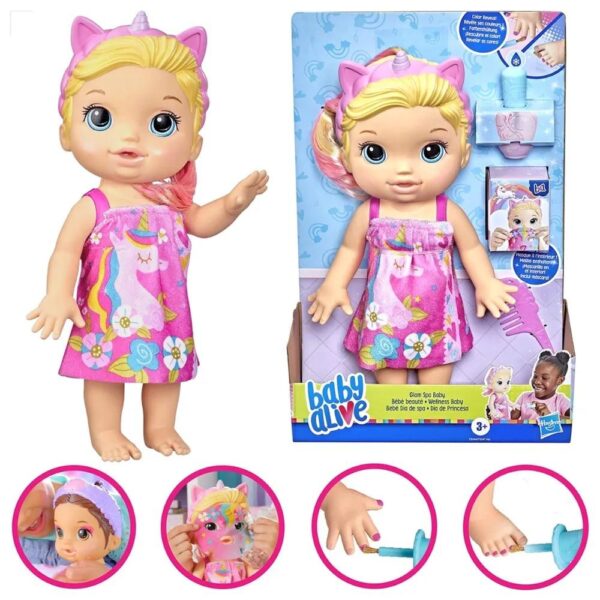اسباب بازی عروسک بیبی الایو آرایشی مدل Glam Spa Baby - Image 4