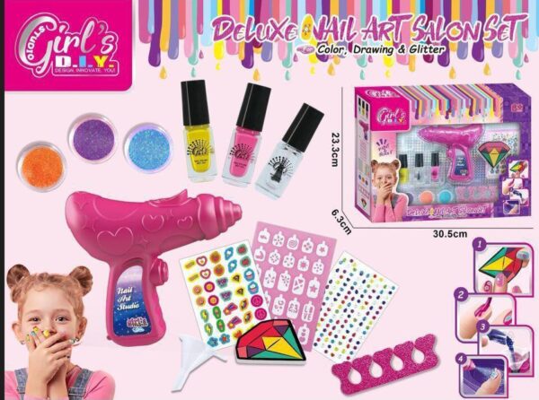 اسباب بازی ست دستگاه خشک کن ناخن مدل Girls DIY - Image 2