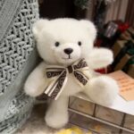 عروسک طرح خرس مدل پاپیون مجلسی کد JIM110 ارتفاع ۴۰ سانتی متر