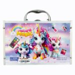 اسباب بازی ست آرایشی کیفی آینه دار مدل unicorn magic