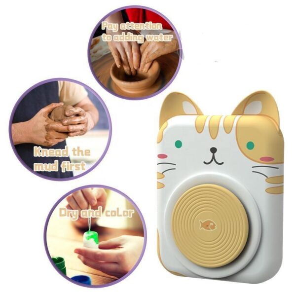 اسباب بازی سفال ساز برقی مدل گربه - Image 3
