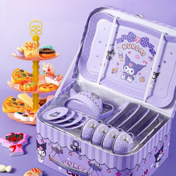 set-kuromi2 اسباب بازی باکس ظروف چایخوری مدل کرومی - Image 1
